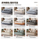 
Paicho simple technology cloth sofa bed folding dual-purpose small study room storage retractable single person pulling furniture outer diameter 2.22 meters storage model Coconut brown + latex version-tech cloth