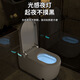 Jimutao's new squatting dual-purpose smart toilet all-in-one squatting and sitting dual-purpose toilet bubble shield seat heated squatting dual-purpose (standard + bubble shield) 400 pit distance