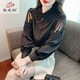 Camisa de algodón bordado Dafuxi para mujeres en 2025 Autumn New Fashion White White White White Camiseta suelta y versátil Cy9227 White M [sugerido 96-110Jin [Jin iguala 0.5 kg]]]