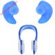 Swimming earplugs, waterproof earplugs, nose clip, shampoo, children's water-proof and noise-proof artifact, bathing earplugs, transparent box white earplugs