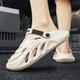 Katile crocodile hole shoes men summer sandals stymph beach shoes dual-purpose sandals men 1564 khaki 42-43