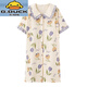 G.Duckkids kleine gelbe Enten-Sensen-Nachthemd mit Brustpad reine Baumwolle schwangere Frauen stillen Pyjamas Sommer dünn nach der Geburt großer Begrenzungsanzug Am11981 m