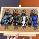 № 1 Feng Luxury New Machinery Bear Car Key Chain Key Chain Персонализированная пара мультфильм Сумка Creative Penne Ornament Black Machinery Bear + Плетная веревка для талии + буква [буква [