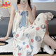 Taokemeng ärmellose Hosenträger Nachthemd für Frauen im Sommer schwarzer heißer Stil super fee süße koreanische Version Freizeit Home Girls Schlafsaal Pyjama 834 m [70-95jin [Jin gleich 0,5 kg]]