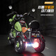 Aobeile Children's Electric Bike Motorcycle 1-3-3 ans Tricycle Tricycle Toagone Toago To-Tot Car peut être utilisé comme voiture électrique pour enfants. Green [Dual Drive + Remote Control + Early Education + Bluetooth] Cadeau du Nouvel An des garçons et filles