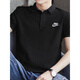 Nike (Nike) Nike Black Polo-Hemd 2025 Frühling neuer kurzärmelige Baumwoll-Strick-Sport-T-Shirt Lose Herren Top Green Fn3895-365 reines Baumwollstrick lose und durchscheinend S empfohlen 100-120jin [Jin gleich 0,5 kg]