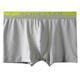 Shuya 2-Pack Deutsch Shuya Unterwäsche Herrenmitte Mid-T-Waist Full Cotton Shorts gemischte Farbe Shumei Cotton Boxer Unterwäsche Unterwäsche 13977 Gelb + hellgrau 2xl