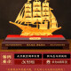 Jishanyuan es una vela suave, adornos de botes de oro de terciopelo, artesanías, artesanías, decoración de gabinete de entrada de la sala de estar, regalos de apertura y en movimiento H1098 es una vela suave