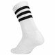 阿迪达斯 （adidas）男女经典三条纹运动白袜3S CSH CRW1P休闲训练运动袜 FH6628 FH6628 M