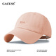 CACUSS hat women's baseball cap fashionable simple casual letter embroidered baseball cap showing face small four seasons men's big head circumference pink