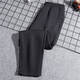Pantalones de li ning Men's 2025 Spring New Loose Sports Loose Retrase Pantalones casuales atados Pantalones con capucha negros AKLV683 Fit LOLE AKLV683-1 Negro XL