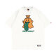 Fadenjue GRAF original brand BooGhost Cute Ghost 2.0 Earth Apple Orange Various Street Loose T-shirt Short Sleeve Blue Angel 832# S