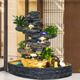 
Customized living room company corridor garden courtyard rockery flowing water fountain fish pond landscape water scenery Fengshui wheel 5009B 116*116*128cm