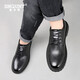 Snguny High-End Light Luxury Brand Casual Lederschuhe Herren 2042 Herbst Neue Freizeitschuhe Herren Trendy Business Formal Schuhe Herrenschuhe Schwarz 9913 38