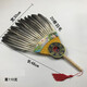 Zhizhou Zhuge Kongming fan large feather fan Bagua Zhuge Liang goose feather fan craft fan handmade dance