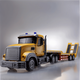 Remote control truck super heavy duty semi-trailer remote control flatbed truck towing trailer semi-trailer large truck toy boy and child 83 cm 9 channel remote control flatbed truck two large battery rechargeable batteries - Super resistant to play
