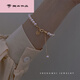 Bracelet Ins Best Friends La misma luz Luxury Exquisito Retro Female Diseño Lucky 2022 Nuevo modelo M1365 lleno de brazalete de bendición