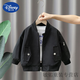 
Disney boys spring jacket 2025 spring and autumn new children's handsome jacket baby fashionable baseball uniform street top black 100