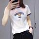 Moliana European Station White Short Sleeve 2025 New European Summer T-shirt Women's All-match Loose Slim Simple S Trendy C693 Blue Collar S