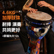 前谷非洲鼓12英寸成人可调音专业演奏级手鼓大10打击乐器轻质节日礼物 抽象色块大10+全套赠品