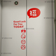 
Elevator door stickers Spring Festival ins wind elevator door entrance door bedroom kitchen wall stickers Glass doors and windows New Year k-1049 B+C HELLO smiley face [black big