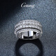 GsunG baby's breath ring platinum PT950 ring men's moissanite ring rotatable platinum ring solid ring priced by gram, contact customer service before bidding