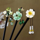 Princess Xiang's ancient style hairpin, wooden tassels, rocking wooden hairpin, daily headwear for girls, updos, Hanfu accessories, ancient hairpins for hair, Tanyuan Yimeng
