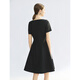 NOUVEAU TEMPERMENT A-LINE A-LINE DE LANGZI DE LANGZI Unique HEPBURN HEPBURN French Kochi Robe Black L