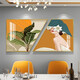 
Light luxury restaurant decoration painting modern simple dining room hanging painting dining table background wall creative combination crystal porcelain painting TXMG12119 60*70*2/two combination 60*120 elegant black 3