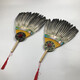 Zhizhou Zhuge Kongming fan large feather fan Bagua Zhuge Liang goose feather fan craft fan handmade dance