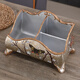 Caja de almacenamiento de sala de estar de estilo europeo Tabla de té de lujo TV móvil Control remoto Almacenamiento Oficina creativa 1047 Blue Warbler Blossom G Modelo 23*12.5*15 cm