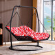 
Nuojiangjing Ei9 rocking chair, double hammock hang basket, blue bed outdoor swing chair balcony hanging blue swing bed rocking white small (A13821 seat cushion)