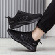 Zheduan Sports Schuhe Frühling und Sommer neue Männerschuhe Männer lässige Laufschuhe Student Atmungsfreie Kleidung-resistente weiche Sohle-Stoßdämpferung FH-Feda 9905 All Black 42