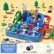 YIAD German quality children's toys children's track car toys children's trains aged 3 to 6 years old to pass the level of the big adventure toys. Experience version - Medium size big adventure get 1 car