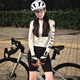 
Spring snow under the forest, summer cycling suits for women, spring and autumn road bike cycling suits for men, long-sleeved tops for bicycle road bike cycling suits for quick drying white-summer S