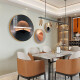 Pintura de decoración de restaurante de estilo de lujo de Light Yidian Light Mesa de comedor de comedor de alta gama Sala de estar Mural Mural Hanging Painting New Style Restaurant Pintura de restaurante U (Tríptico) P1098 20*30 cm Configuración de mesa (patrón aleatorio)