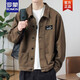 
ROMON jacket men's spring 2025 new shirt lapel spring men's work jacket early autumn jacket top [upgrade version] K12806 black L [recommended 110128Jin [Jin equals 0.5 kg]]