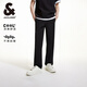 Jack Jones (JACK/JONES) 25-year men's pants men's spring and summer anti-wrinkle business casual pants cool straight men's pants micro-elastic cloud-sensing zero-pressure pants 020 black 30 170