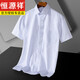 Hengyuanxiang Camisa a rayas de verano La camisa de manga corta para hombres se siente casual de algodón de algodón de algodón delgado de verano de algodón de verano de algodón delgada de algodón delgado de algodón delgada [Calidad de contragnship] 38