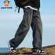 Paul Frank Jeans Men's American Autumn and Winter Loose Pants Men's Pleated Casual Pants Men's Pants Retro Blue 2XL