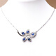 Fujiu 4.85G New Natural Sapphire Necklace Pendant Women's Fashion Colorful Treasure Jewelry Gift