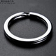 Ayub carbon steel key ring ring stainless steel flat ring iron ring round thickened accessories key ring simple accessories large and small rings quality key ring 5 pack quality key steel ring (25mm steel ring)