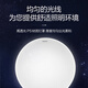 松下松下简约素白吸顶灯室内阳台过道灯圆形18W21W24W10W防水款可选 18W 素白金色HHXC1049L