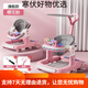 Angi Baby Babypure Shine2024 Baby Walker Multifunktion Anti-Rolling Baby Children Walker lernt Standard-Mica Grey + Essschild