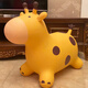 
Yusenyi children inflatable jumping horse enlarged and thickened baby music jumping deer elf jumping horse toy kindergarten ordinary horse color random pump