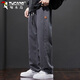 Woodpecker (TUCANO) casual pants men's straight loose pants men's autumn and winter sports trendy overalls trousers men's gray XL