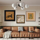 Yi Huanyu French Chinese style medieval retro Sanyu art niche high-end living room decoration painting sofa background wall hanging painting
