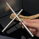Longquan stainless steel stick knife, high manganese steel tea knife, hand-forged fruit knife, weapon, ornament, tea set, Overlord stick, Overlord Wukong stick, portable stick, middle blade, manganese steel, total length 21.6cm, blade length 10.5cm