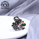 Royal sasa royal salsa high-end bangs clip rhinestone flower hair clip female grab clip small forehead broken hair clip