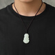Manli Cui Hotan White Jade Guanyin Pendant Peace Bodhisattva Jade Pendant Necklace Gift Certificate for Boyfriend